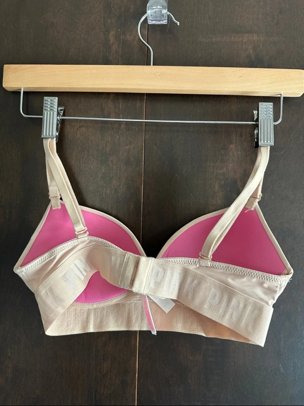 PINK Victoria's Secret Seamless Light Beige Push-Up Bralette